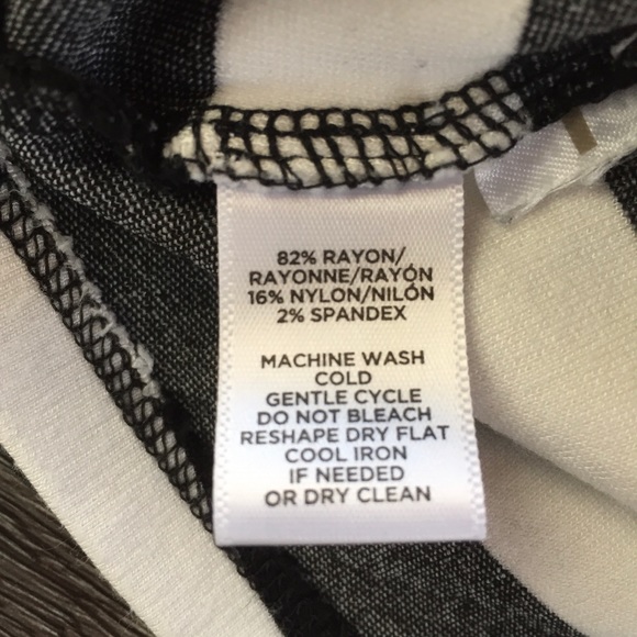 Ann Taylor Loft Petites Sleeveless Black Striped Mini Dress - Picture 6 of 8